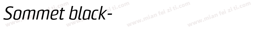 Sommet black字体转换